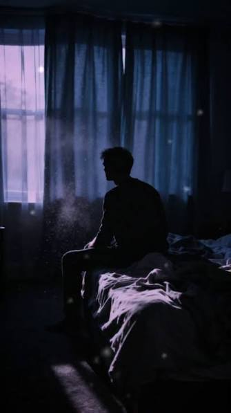 Alone Sad Shayari for a person sitting alone in an empty room near a window