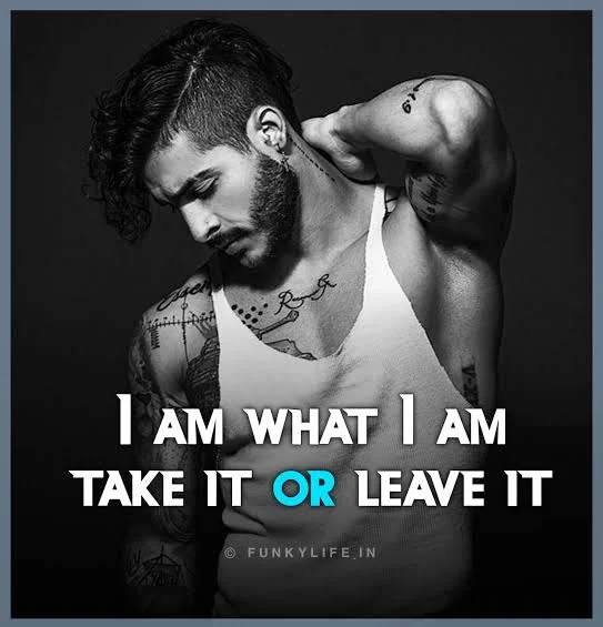 Attitude Hate Love Shayari for a stylish confident man expressing self respect