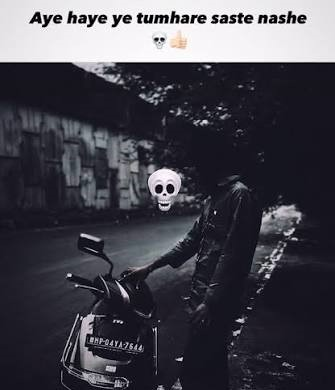Attitude Nafrat Shayari showing a confident person standing alone in a dark urban street at night