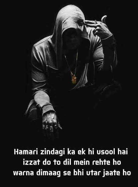 Attitude Nafrat Shayari showing a confident man with a refined style and composed expression