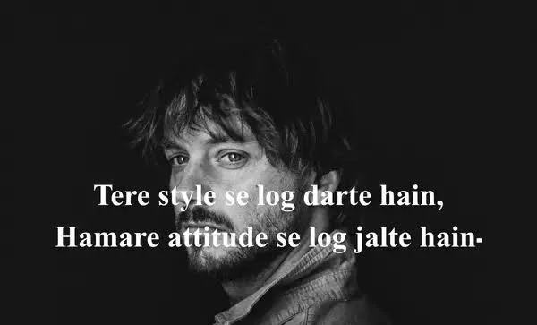 Badmash Shayari In Hindi And English के लिए सफलता पर focused आत्मविश्वासी भारतीय युवक