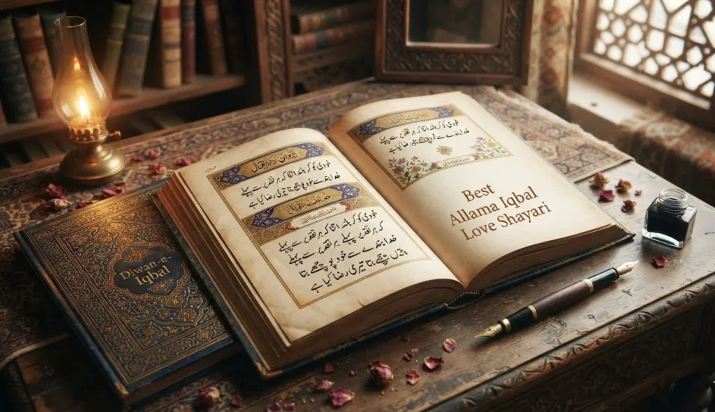 Best Allama Iqbal Love Shayari with deep Urdu love poetry