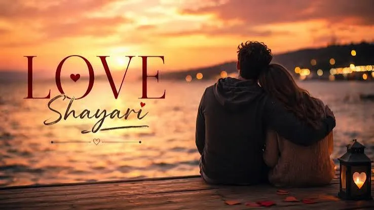 Good Morning Love Shayari के लिए sunrise में romantic couple silhouette
