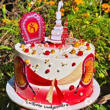 Bengali Birthday Shayari showing a colorful birthday cake ready for celebration