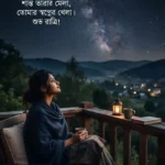 Bengali Good Night Quotes for a person enjoying a peaceful starry night