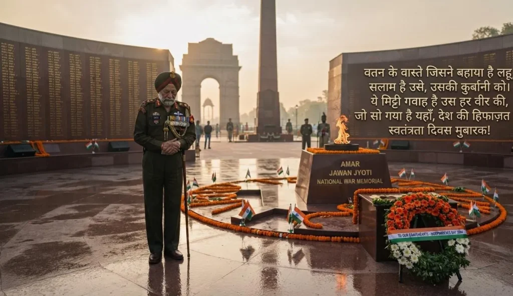  Independence Day Shayari remembering bravehearts at the National War Memorial