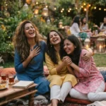 Sister Shayari In Hindi के लिए बहनों के साथ हंसते हुए यादगार पल की प्राकृतिक तस्वीर
